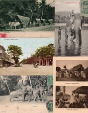 INDE. CEYLAN. SRI LANKA .  COLLECTION 28 CARTES POSTALES   achat immédiat