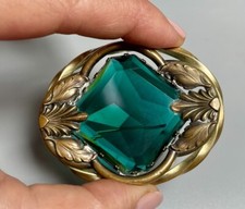 Broche Art Nouveau  laiton