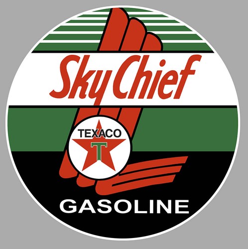 Texaco gasoline sticker - texaco,