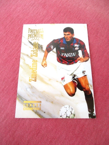 Zidane bordeaux rookie carte - bordeaux,