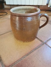 Pot à graisse en terre cuite, jarre vintage
