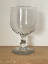 Très grand verre soufflé ancien - verre bullé - H: 20 cm - Coupe