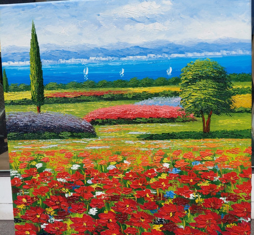 Image paysage huile sur - paysage,,