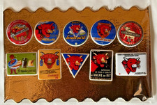 Série complète de 10 fèves Plaques de Vache Qui Rit en 2009