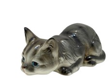 Figurine porcelaine chat - en,