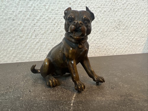 Ancien statuette bronze - en,