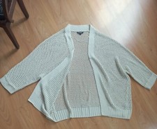 GILET "GEORGE" OVERSIZE 38-40-42... TRAVAIL TRES SOUPLE BLANC ECRU + UN  BOUTON