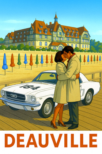 Affiche poster deauville - affiche,