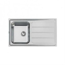 FOSTER 5186062 Lavabo 1 Baignoire Elettra Std SX Avec Égouttoir Acier Inox 86CM