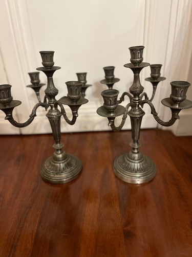 Paire chandeliers bronze - chandeliers, en