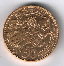 50 FRANCS OR 1950 – RAINIER