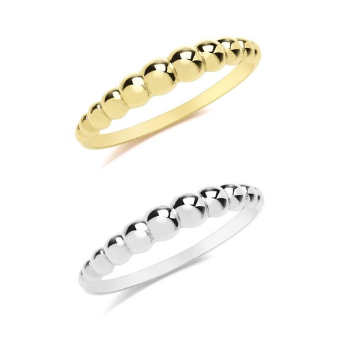 Bague femme blanc jaune 9 - or, blanc/jaune