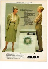 PUBLICITE ADVERTISING 1982   MIELE  machine à laver