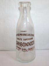 Bouteille de lait verre