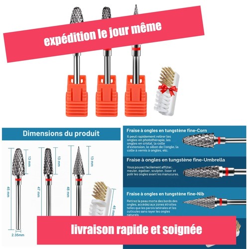 Embouts ponceuse ongles cgbe - ponceuse,