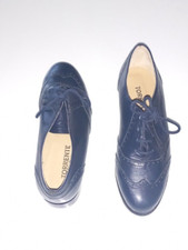 TORRENTE CHAUSSURES PLATES DERBIES EN CUIR POINTURE FR/EU 38 MARINE