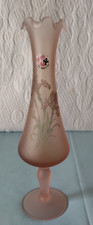 Vase soliflore en opaline rose vintage Stelvia, ancien, made in Italy