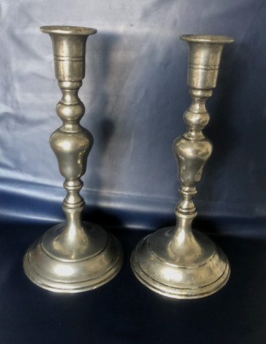 Ancienne paire bougeoirs - ancienne,