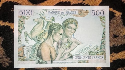 Billet 500 francs rêverie sur - francs,