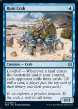 MRM FR/VF Ruin Crab - Crabe des ruines NM/M MTG magic ZNR