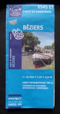 carte IGN 2545 ET TOP 25 randonnée - BÉZIERS - 2007 compatible GPS