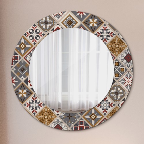 Mural rond miroir avec - avec, cadre