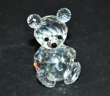 SWAROVSKI Statuette Ourson Figurine Collection Ours nounours CRISTAL taillé sign