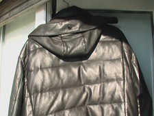 Moncler anorak doudoune cuir