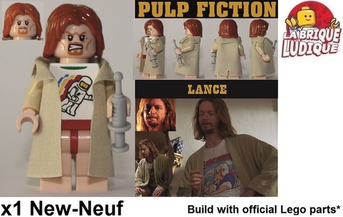 Lego figurine custom - lego, pulp