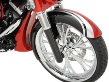 Arlen Ness Personnalisé Monodisque Jambes Chaudes Noires Lisses #40-511