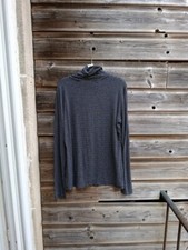 T-shirt manches longues à rayures avec col gris 38/40 Boutique indépendante