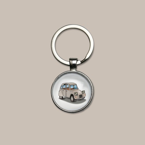 Porte clés citroën - citroën, 2cv