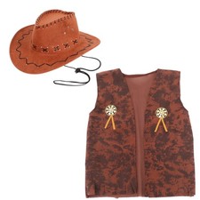  1 Set Cowboy Costume Men Adult Western Cowboy Costume accessoires Halloween