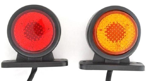 2xpc 24v led rouge ambre - 24v,