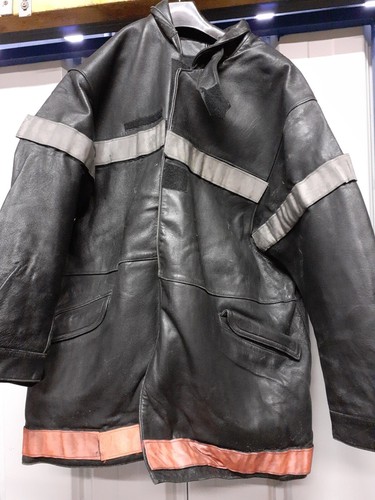 Veste cuir pompier feux - cuir,