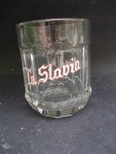 Superbe chope à bière émaillée LA SLAVIA brasserie Châlons sur Marne émail rare