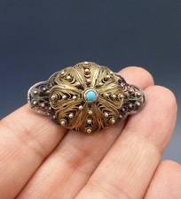 Bouton Ancien Boucle en Argent