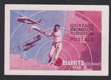 Carte aéropostale Biarritz