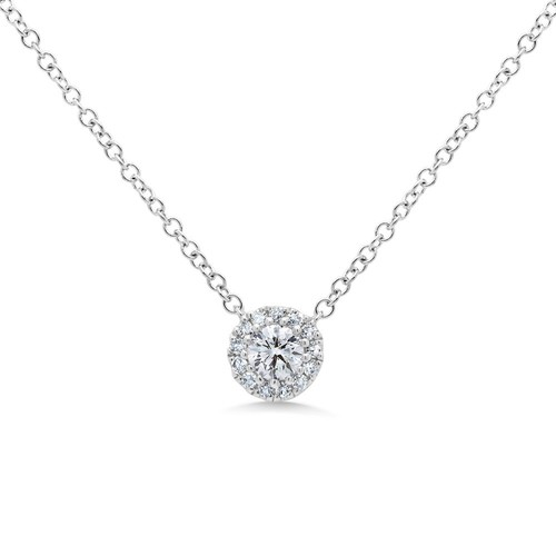 14k blanc rond - blanc,