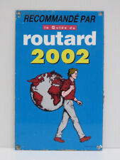 PLAQUE ÉMAILLÉE DU GUIDE DU ROUTARD 2002