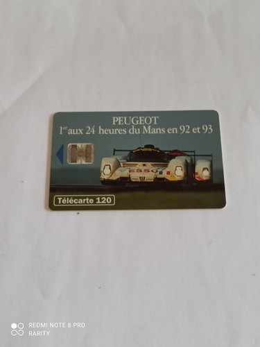 Télécarte peugeot 24h - télécarte,