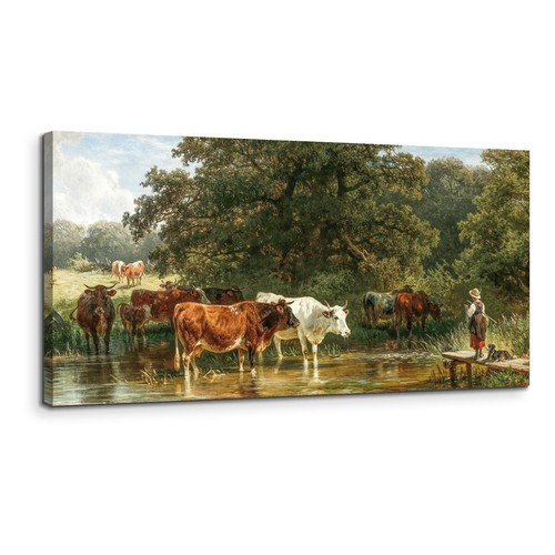Tableau sur toile vaches - tableau,