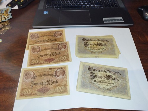 Billets marks allemand - de,