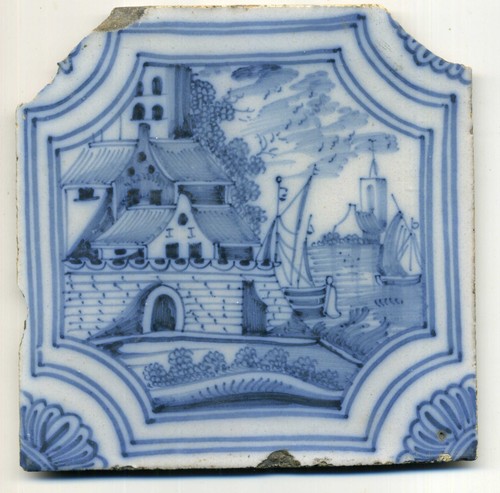 Carreau ancien delft - carreau,