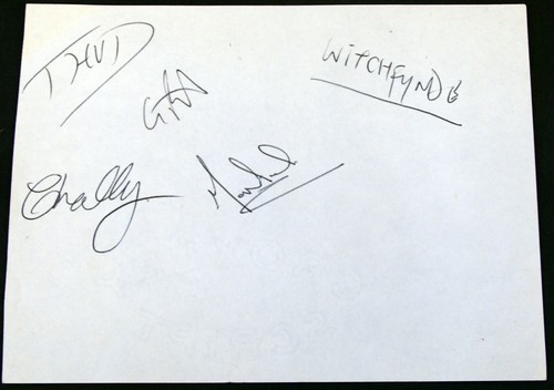 Witchfynde nwobhm signé par - witchfynde,