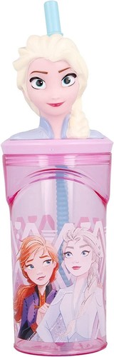 Verre avec paille disney - verre,
