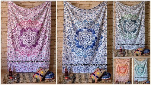 Mandala indien tapisserie - mandala,