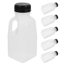  6 Pcs Bouteille Reutilisable Bouteilles En Plastiques Réutilisable De Jus