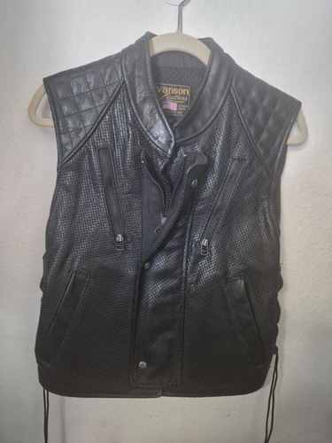 Vanson men leather vest - vanson,,