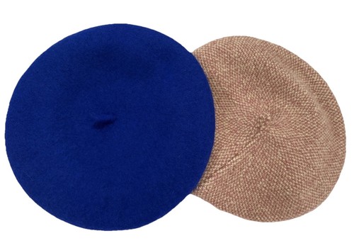Wool berets bundle cobalt - berets,